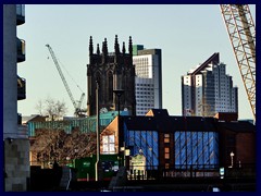 Leeds Minster, The Plaza, Opal Tower from the Dock